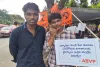 హైదరాబాద్‌ ధరణి చౌక్‌లో స్కాలర్‌షిప్‌ల కోసం విద్యార్థుల ధర్నా 