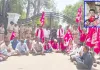 నోష్ లాబ్ లో  ప్రమాదంపై కంపెనీ ముందు సీపీఐ ఎమ్మెల్సీ నెల్లికంటి సత్యం ధర్నా