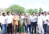 కింది బజార్ చెరువు కట్ట సుందరీకరణ పనులను పరిశీలించిన జగ్గారెడ్డి,నిర్మల