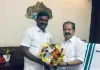  తిరువనంతపురం సెక్రటేరియట్‌లో కేరళం  ప్రభుత్వ హోం మంత్రి,  కాంగ్రెస్ వర్కింగ్ కమిటీ సభ్యులు రమేష్ చెన్నితల    మర్యాదపూర్వకంగా కలిసి అభినంధించిన టిపిసిసి అధికార ప్రతినిధి బండి సుధాకర్ గౌడ్