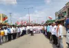 రాహుల్ గాంధీ అరెస్ట్ కు నిరసనగా కాంగ్రెస్ నాయకుల ధర్నా