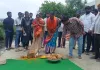 మురుగు  కాలువ నిర్మాణ పనులకు శంకుస్థాపన చేసిన మున్సిపల్ చైర్‌పర్సన్ నివేదిత 