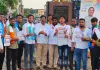 ధర్మేంద్ర ప్రధాన్ రాజీనామా తో  హుస్నాబాద్ అంబేద్కర్ చౌరస్తాలో  యూత్  నాయకుల సంబరాలు