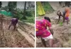 సీతక్క నియోజకవర్గంలో రోడ్డు దుస్థితి.. వరి నాట్లతో నిరసన తెలిపిన ప్రజలు