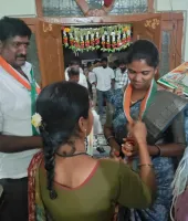 మహేందర్ రెడ్డి గెలుపు ఖాయం- * పోలారం నరసింహారెడ్డి ఆధ్వర్యంలో భారీ ప్రచారం