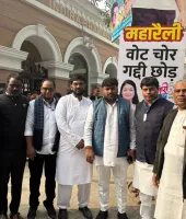 ఓటు చోరికి వ్యతిరేకంగా ఏఐసీసీ మీటింగ్ లో కార్పొరేషన్ చైర్మన్ మెట్టు సాయి కుమార్