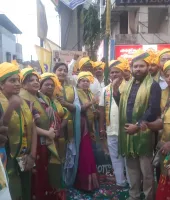 బహుదూర్ పుర  నియోజకవర్గంలో  టీ ఆర్ ఎస్ జెండా  పండుగ 