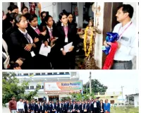 చేనేత వస్త్రాల తయారీ కేంద్రాన్ని సందర్శించిన శివ శివాని కాలేజ్ విద్యార్థులు