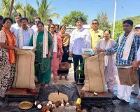 ధాన్యం కొనుగోలు కేంద్రం ప్రారంభోత్సవం