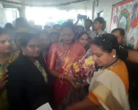 జాగృతి జనం బాటలో భాగంగా కృష్ణవేణి   టాలెంట్ స్కూల్  సందర్శన