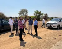 సబ్ రిజిస్ట్రేషన్ కార్యాలయ నిర్మాణానికి  స్థల పరిశీలన  