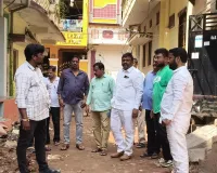 సిసి రోడ్డు పనుల పరిశీలన