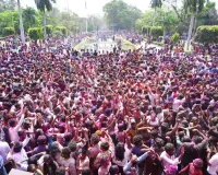 ఓయూ లో  ఘనంగా హోలీ వేడుకలు 