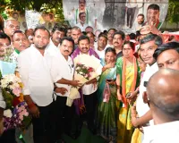 టీపీసీసీ ఎస్సీ సెల్ అధ్యక్షుడికి సన్మానం