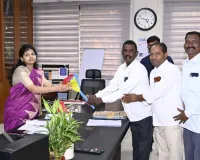 కలెక్టర్ ను కలిసిన దిశ సభ్యులు