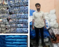 అక్రమ కొబ్బరి పొడి కేంద్రంపై దాడి