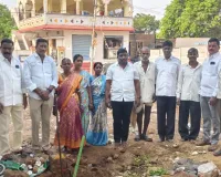 ఇందిరమ్మ ఇల్లుకు భూమి పూజ 