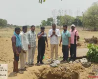 డ్వాక్రా గ్రూప్   భవనానికి  శంకుస్థాపన .  -సర్పంచ్  దొంతర బోయిన నరేష్ .