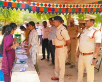 నీట్ పరీక్షా కేంద్రాల వద్ద భద్రతా ఏర్పాట్లను పరిశీలించిన 