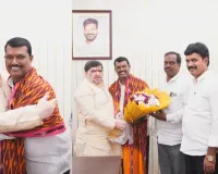 మంత్రిని మర్యాదపూర్వకంగా కలిసిన గూడూరి శ్రీనివాస్ - పద్మశాలి కార్పొరేషన్ చైర్మన్ గా గూడూరి శ్రీనివాస్ నియామకం 