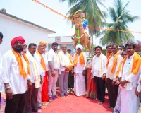 చత్రపతి శివాజీ విగ్రహ ప్రతిష్టాపనలో  పాల్గొన్న  ఎమ్మెల్యే 