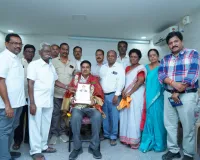 సుధా బ్యాంకులో గుడిపూడి కి సన్మానం 