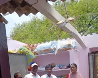 అకాల వర్షాలకు నేలమట్టమైన ఇండ్లను పరిశీలించిన ఆర్ఐ 