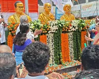 మిర్యాలగూడలో మహనీయుల విగ్రహాల  ఆవిష్కరణ