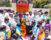 గన్ పార్క్ వద్ద అమరవీరులకు ఘన నివాళి. -ఎమ్మెల్సీ ప్రొ.కోదండరాం