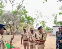 వలిగొండ పోలీస్ స్టేషన్ ను తనిఖీ చేసి జిల్లా ఎస్పీ  