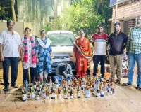 రూ.3 లక్షల నాన్  డ్యూటీ  లిక్కర్ పట్టివేత