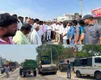 రెండు సంవత్సరాలుగా నిలిచి పోయిన రోడ్డు పనులు పునః ప్రారంభం 