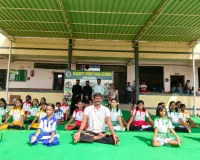 కీసర సెరినిటి పాఠశాలలో ఘనంగా అంతర్జాతీయ యోగా దినోత్సవం 