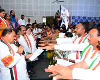 హనుమకొండ డీసీసీ నూతన కార్యవర్గం  ప్రమాణ స్వీకారం 
