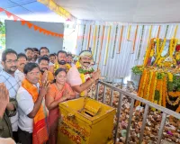 వైభవంగా నాభిశిల బొడ్రాయి ప్రతిష్ఠా మహోత్సవం 