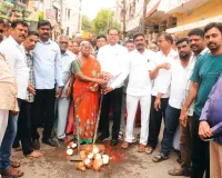 నల్లకుంట డివిజన్ లో సీసీ రోడ్డు పనుల ప్రారంభం