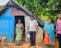సొంత స్థలం ఉండి గుడిసెలో నివాసం ఉంటున్న వారి క్షేత్రస్థాయిలో పరిశీలించిన మండల అధికారులు 