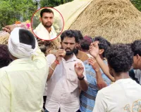 సురేష్ అంతిమ యాత్రలో పాడె మోసిన సర్పంచి