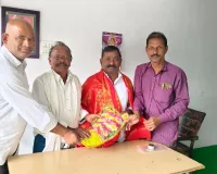 మండల కాంగ్రెస్ పార్టీ అధ్యక్షుడికి  సన్మానం