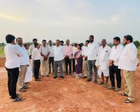 మంత్రి  కోమటిరెడ్డి వెంకట్ రెడ్డి  పర్యటన ఏర్పాట్ల పరిశీలన 