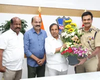 డీజీపీని మర్యాదపూర్వకంగా కలిసిన ఎమ్మెల్యేలు చింతా ప్రభాకర్, కొనింటి మాణిక్‌రావు
