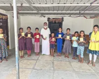 0 ఏళ్ల వయసులో ఇంటింటికీ  భగవద్గీత ప్రచారం 