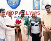 చిక్కడపల్లి సీఐ మధుబాబుకు సన్మానం
