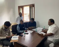 పూడూర్ మండల పిఎసిఎస్ కార్యాలయంలో ఉన్నతాధికారుల తనిఖీ
