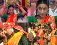 బోనాల పండుగలో సినీ నటి నిహారిక.. అమ్మవారికి బంగారు బోనం సమర్పణ