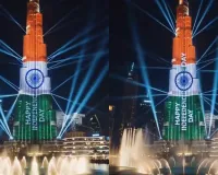 దుబాయ్‌లో ఘనంగా భారత స్వాతంత్ర్య దినోత్సవ వేడుకలు.. త్రివర్ణ కాంతుల్లో బుర్జ్ ఖలీఫా