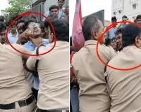 విద్యార్థుల గొంతు పట్టుకున్న సీఐ రఘుపతి రెడ్డి.. మహబూబాబాద్‌లో కలకలం