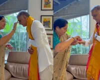 హరీశ్‌రావుకు రాఖీ కట్టిన మాజీ మంత్రి సత్యవతి రాథోడ్‌
