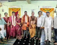 శ్రీ సంతోషి మాత వార్షికోత్సవంలో పాల్గొన్న  పద్మశాలి కార్పొరేషన్ చైర్మన్ గూడూరు శ్రీనివాస్