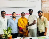 చేవెళ్ల సీఐ నరేందర్ రెడ్డికి ఘనంగా జన్మదిన శుభాకాంక్షలు
